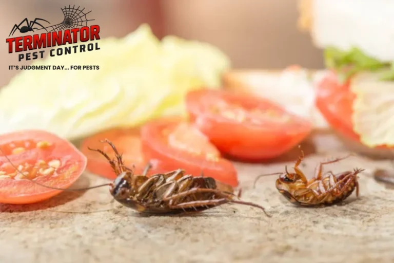 dead cockroaches in the kitchen